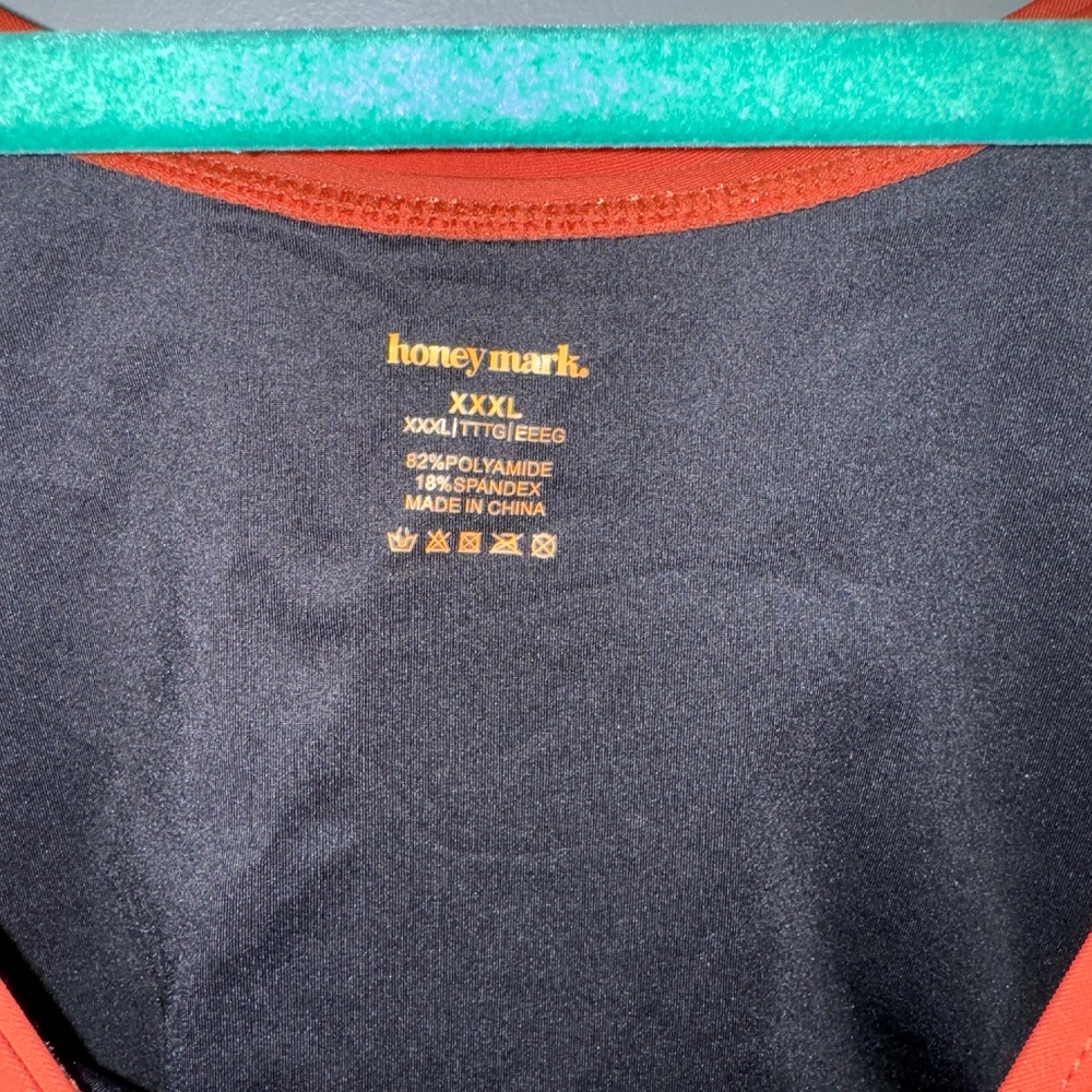 NWT Honeymark Honey Mark Sage Swim Romper Size XXXL 3XL - Picture 5 of 7